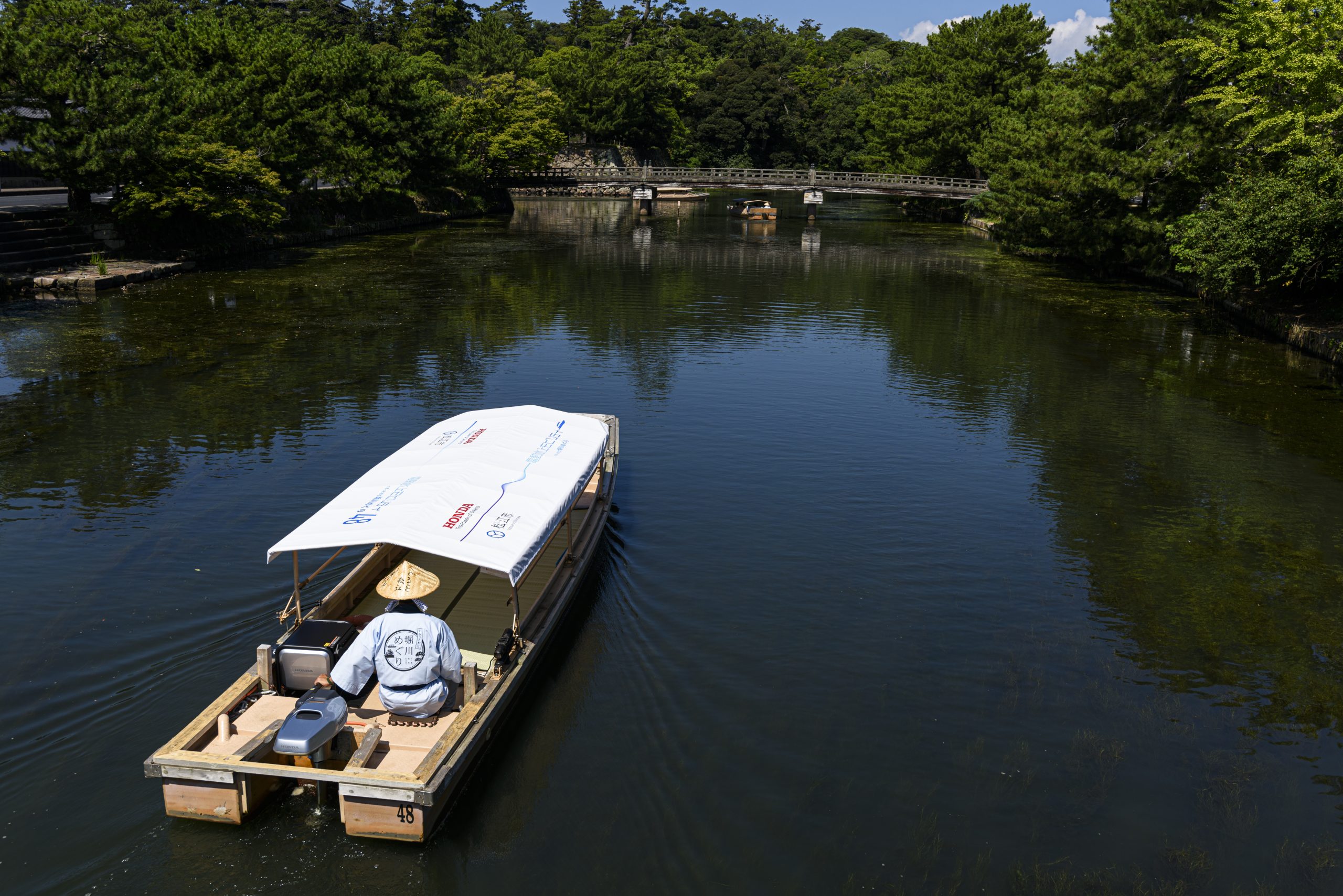 堀川遊覧船の様子