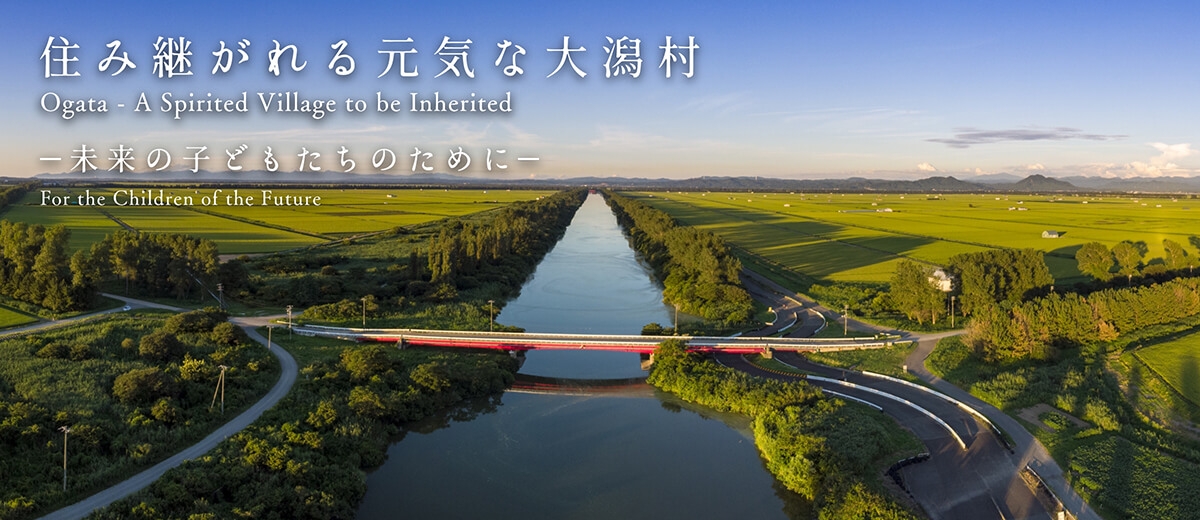 大潟村の豊かな自然と集落