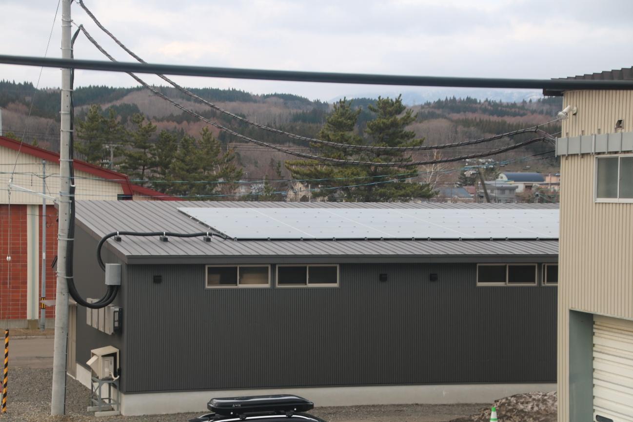 町内に設置された太陽光発電｜画像提供：厚沢部町