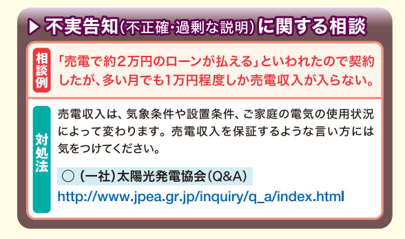 太陽光発電に関するトラブル