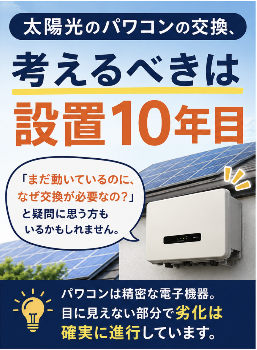 パワコン交換設置10年目